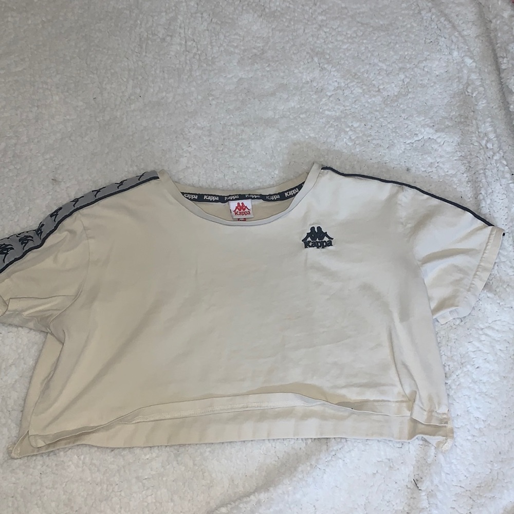 Creme Kappa Crop Top